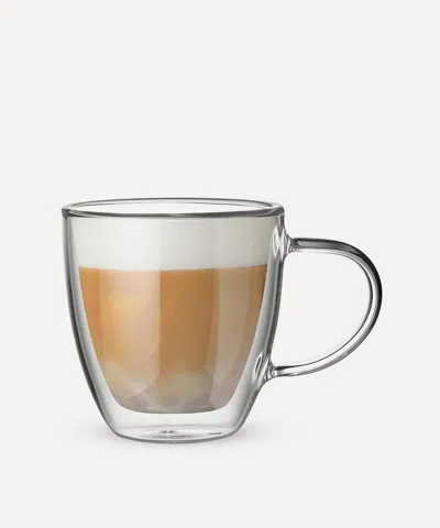 BIALETTI BIALETTI SET OF 2 CAPRI DOUBLE WALLED GLASS MUGS