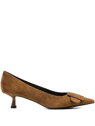 BIBI LOU BUCKLE-DETAIL POINTED-TOE PUMPS