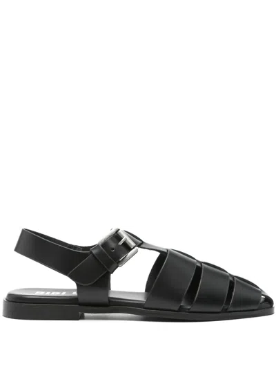 BIBI LOU LEATHER FLAT SANDALS