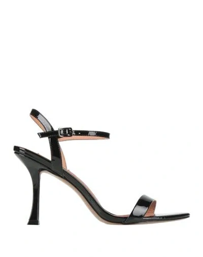 BIBI LOU BIBI LOU WOMAN SANDALS BLACK SIZE 8 LEATHER