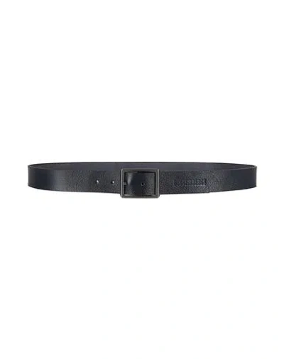 BIKKEMBERGS BIKKEMBERGS MAN BELT MIDNIGHT BLUE SIZE 39.5 CALFSKIN