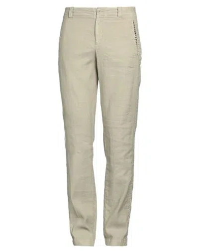 BIKKEMBERGS BIKKEMBERGS MAN PANTS SAGE GREEN SIZE 40 COTTON, LINEN