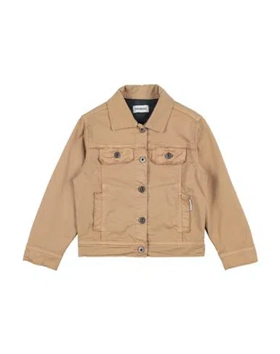 BIKKEMBERGS BIKKEMBERGS TODDLER BOY DENIM OUTERWEAR KHAKI SIZE 5 COTTON, ELASTANE