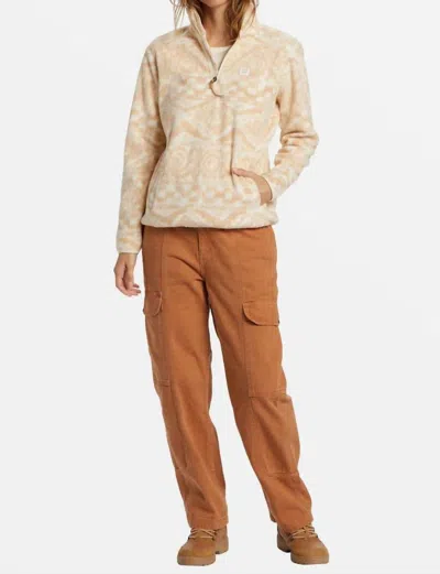 BILLABONG BOUNDARY MOCK 3 FLEECE IN WET SAND