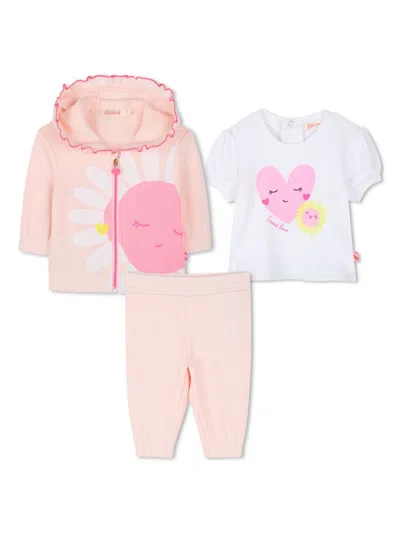 BILLIEBLUSH FLORAL THREE-PIECE JOGGING SET