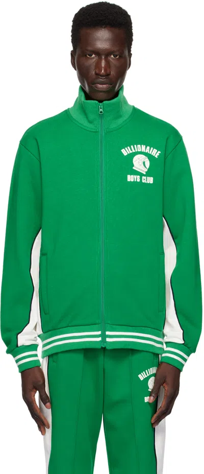 BILLIONAIRE BOYS CLUB GREEN PANELED TRACK JACKET