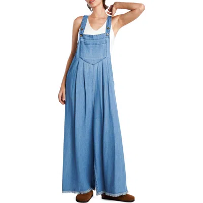 BILLY T BILLY T CLAIRE WIDE LEG DENIM OVERALLS