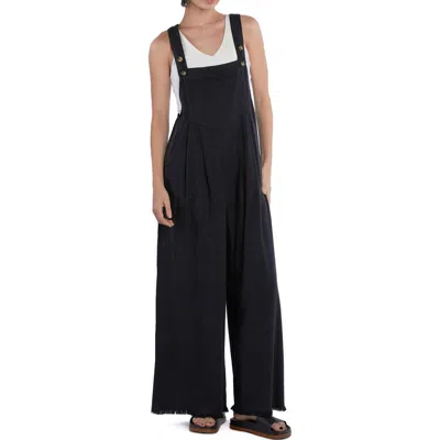 BILLY T BILLY T CLAIRE WIDE LEG DENIM OVERALLS
