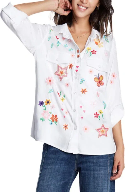 BILLY T BILLY T SKETCHBOOK EMBROIDERED BUTTON-UP SHIRT