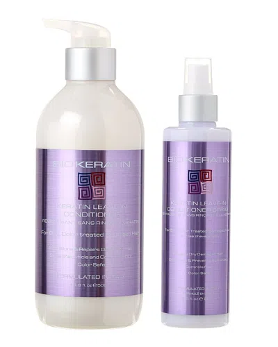 BIOKERATIN BIOKERATIN UNISEX 16.9OZ & 8.45OZ LEAVE IN CONDITIONER WITH PUMP & IN SPRAY