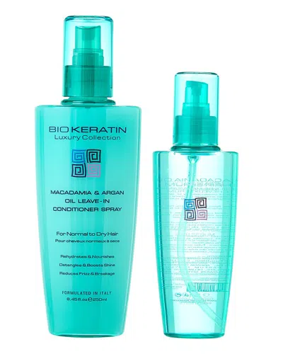 BIOKERATIN BIOKERATIN UNISEX 8.45OZ & 5.1OZ BK LUXURY MACADAMIA LEAVE-IN CONDITIONER & HAIR SERUM