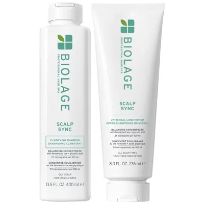 BIOLAGE SCALP SYNC CLARIFYING SHAMPOO 400ML AND CONDITIONER 236ML DUO