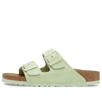 BIRKENSTOCK Birkenstock Arizona Big Buckle Nubuk Leather 'Green'