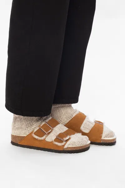 BIRKENSTOCK BIRKENSTOCK ‘ARIZONA FUR’ SLIDES