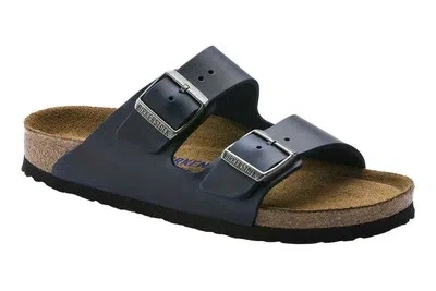BIRKENSTOCK BIRKENSTOCK ARIZONA OILED LEATHER SOFT FOOTBED SANDAL (BLUE, SIZE 46 EU)