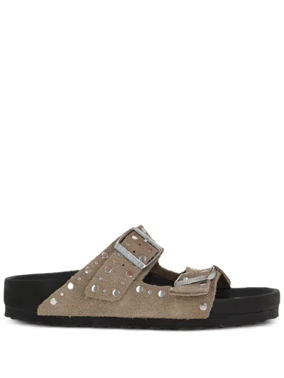 BIRKENSTOCK BIRKENSTOCK ARIZONA RIVET EXQUISITE TAUPE SHOES