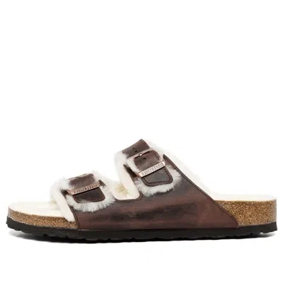 BIRKENSTOCK Birkenstock Arizona Shearling Oiled Leather 'Habana'