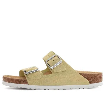 BIRKENSTOCK Birkenstock Arizona Suede Leather Sandals 'Shimmering Popcorn'