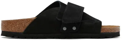 BIRKENSTOCK BLACK NARROW KYOTO SANDALS