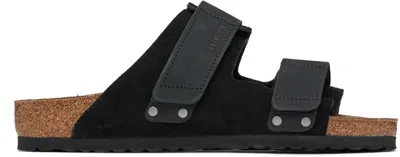BIRKENSTOCK BLACK NARROW UJI SANDALS