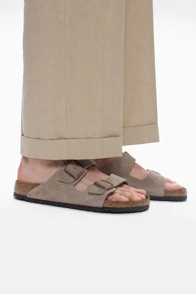 BIRKENSTOCK BIRKENSTOCK ‘BOSTON BS’ SUEDE SLIDES