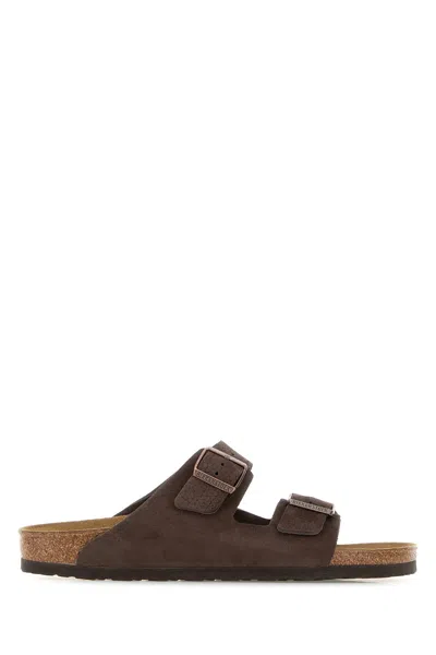 BIRKENSTOCK BROWN SUEDE ARIZONA BS SLIPPERS