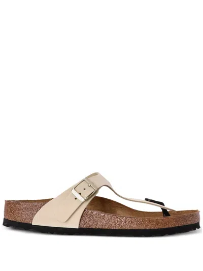 BIRKENSTOCK GIZEH LEATHER FLIP FLOPS