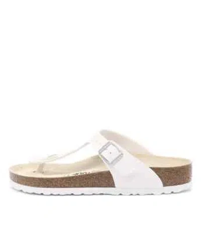 BIRKENSTOCK BIRKENSTOCK GIZEH WHITE WOMENS SHOES CASUAL SANDALS SANDALS FLAT