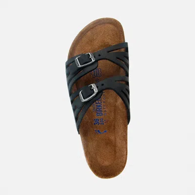 BIRKENSTOCK GRANADA IN BLACK - OILED LEATHER