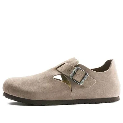 BIRKENSTOCK Birkenstock London Suede Leather Narrow Fit Shoes 'Taupe'