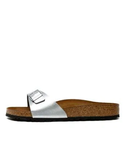 BIRKENSTOCK BIRKENSTOCK MADRID BK METALLIC SILVER WOMENS SHOES CASUAL
