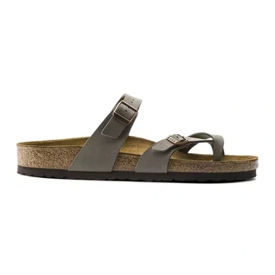 BIRKENSTOCK BIRKENSTOCK MAYARI BIRKO-FLOR NUBUCK SANDALS - REGULAR UNISEX MENS WOMENS - STON