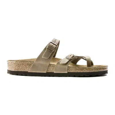 BIRKENSTOCK BIRKENSTOCK MAYARI OILED LEATHER SANDALS - REGULAR UNISEX MEN'S WOMEN'S - TABACC