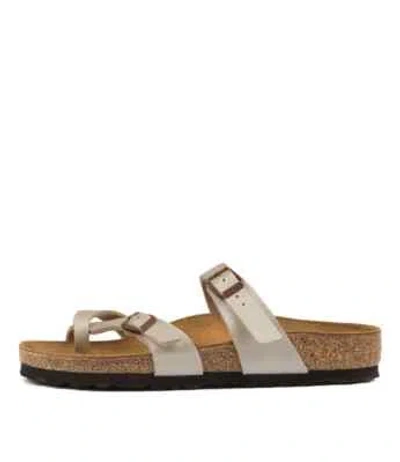 BIRKENSTOCK BIRKENSTOCK MAYARI PEARL WHITE WOMENS SHOES CASUAL SANDALS SANDALS FLAT