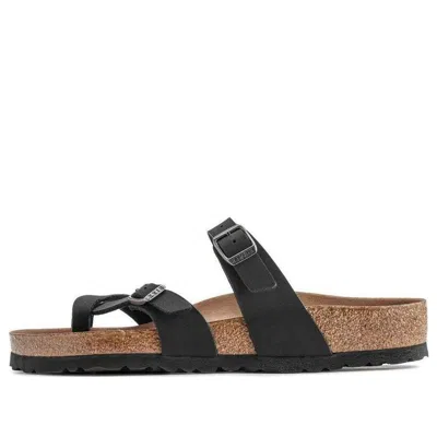 BIRKENSTOCK Birkenstock Mayari Vegan Birko-Flor Birkibuc Narrow Fit Sandals 'Black'