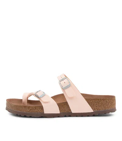 BIRKENSTOCK BIRKENSTOCK MAYARI VEGAN LIGHT ROSE SLIDES WOMENS SHOES CASUAL