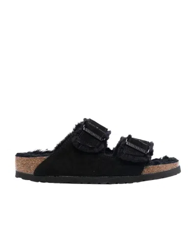 BIRKENSTOCK BIRKENSTOCK ARIZONA BUCKLED SLIP-ON SANDALS