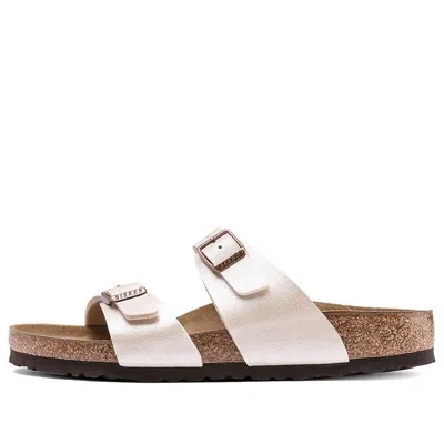 BIRKENSTOCK Birkenstock Sydney Birko-Flor Graceful Narrow Fit Sandals 'Pearl White'