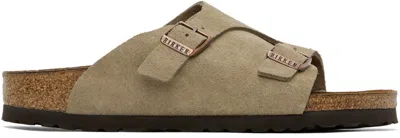 BIRKENSTOCK TAUPE NARROW ZÜRICH SANDALS