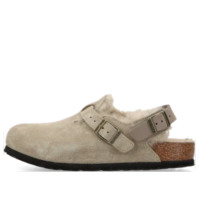 BIRKENSTOCK Birkenstock Tokio Shearling Suede 'Taupe'
