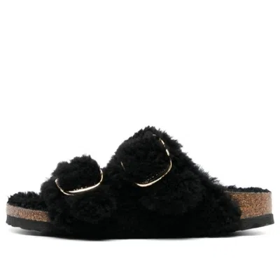 BIRKENSTOCK (WMNS) Birkenstock Arizona Big Buckle Shearling Narrow Fit 'Black Gold'