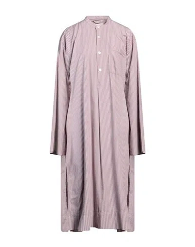 BIRKENSTOCK X TEKLA BIRKENSTOCK X TEKLA WOMAN MIDI DRESS MAUVE SIZE M ORGANIC COTTON