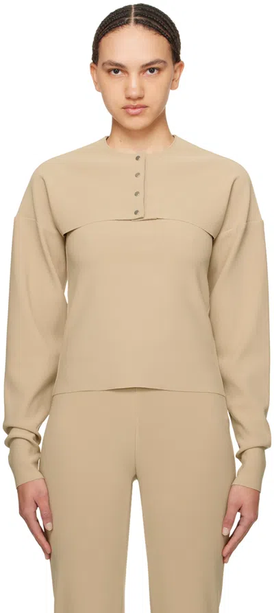 BIRROT BEIGE LAY2 CARDIGAN