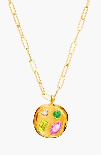 BIRTHDATE CO. BIRTHDATE CO. THE OCTOBER BIRTHDATE GOLD PENDANT