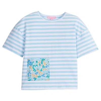 BISBY BISBY KIDS' BOXY STRIPE TEE