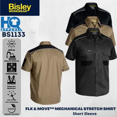 BISLEY WORKWEAR BISLEY WORKWEAR MECHANICAL STRETCH SHIRT FLEX & MOVEÂ BS1133 5 PACK