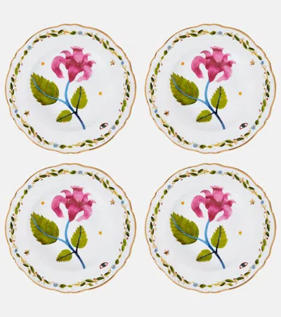 BITOSSI FABULA SET OF 4 PORCELAIN SOUP PLATES