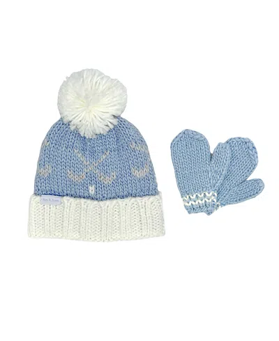 BITS & BOWS BOYS' GOLF BOBBLE HAT & MITTENS SET - BABY, LITTLE KID, BIG KID