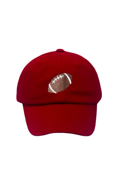 BITS & BOWS BITS & BOWS FOOTBALL SEERSUCKER BASEBALL HAT
