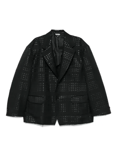 BLACK COMME DES GARÇONS POLKA DOT-PRINT BLAZER